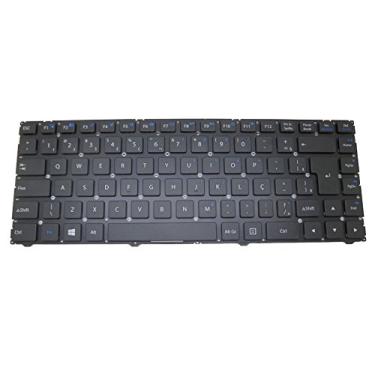 Imagem de Teclado para notebook para CLEVO W940TU W940TU-L W941AU-T W941KU W941KU-T W940TU-T W941SU1-T W941SU2-T W941TU-T BR Brasileiro Sem Moldura