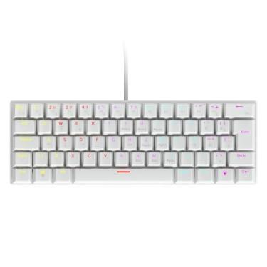Imagem de Teclado Mecânico Gamer Vinik Anihi White 60% Switch Red LED Rainbow