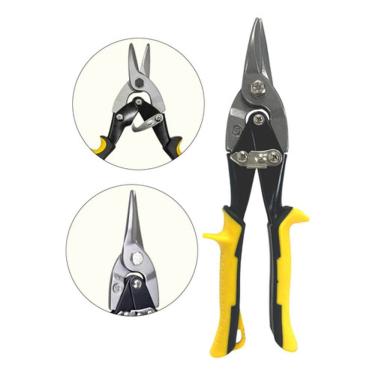 Imagem de Tesoura Profissional de Aço Liga 25cm para Corte de Chapa Metálica Alta Performance e Durabilidade 