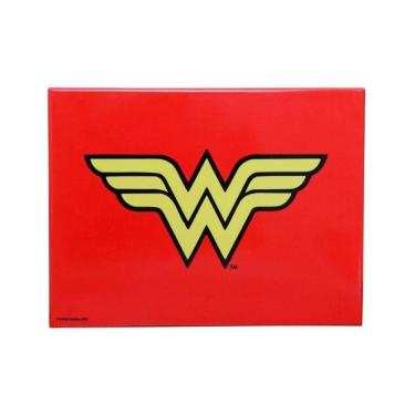 Imagem de Placa Metal Dc Or Ww Logo Vermelho E Amarelo 26X20X1Cm 43023