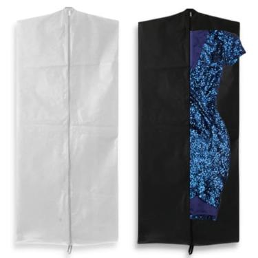 Imagem de Capa Para Terno, Bolsa De Armazenamento à Prova De Mofo, Capa Para Terno Com Ziper(1,40cm x 60cm TODA TNT,PRETO)