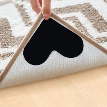 Imagem de 12 peças de tapetes antiderrapantes para pisos de madeira e azulejos de cerâmica - Ideal para tapetes de cozinha e quarto