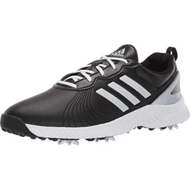 Imagem de adidas Sapato de golfe feminino Response Bounce, Núcleo preto/Ftwr branco/prata metálico, 8.5