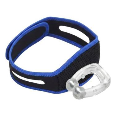 Imagem de Kit Anti Ronco Faixa Queixeira + Clip Nasal Durma Melhor Multicolorido