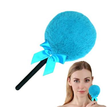 Imagem de Big Powder Puff - Lollipop Travel Powder Puff - Ferramenta de maquiagem com de marshmallow, aplicador de pó para meninas, pele sensível, rosto, trabalho, profissional, casa, viagem, uso diário