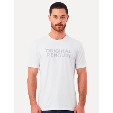 Imagem de Camiseta Original Penguin Masculina Regular Logo Points Branca-Masculino