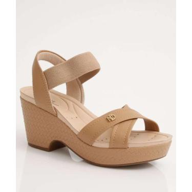 Imagem de Sandália Feminina Plataforma Modare-72078, Bege, 37