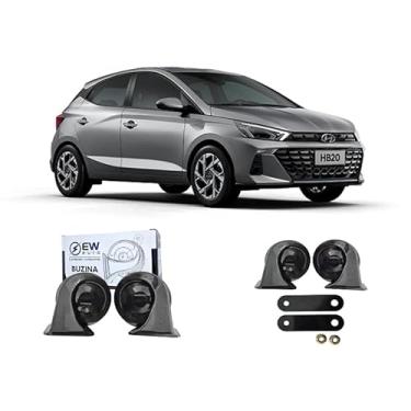 Imagem de BUZINA AUTOMOTIVA CARACOL (PAR) GRAVE/AGUDO PARA HB20 2016 >2022 - TIGER AUTO