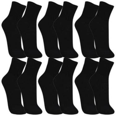 Imagem de Kit 6 Pares Meia Cano Médio Trifil Original Esportiva Atoalhada  Algod