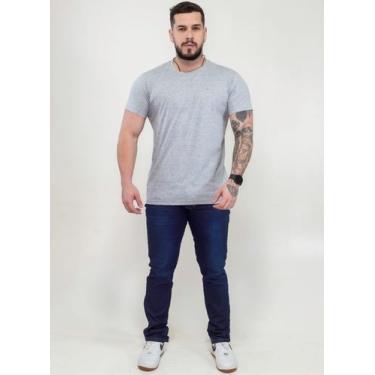 Imagem de Camiseta Estonada Manga Curta - AF94, GG, Cinza