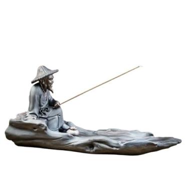 Imagem de Enfeite criativo para queimador de incenso de cerâmica para escritório, suporte para cerimônias de chá, decoração de mesa