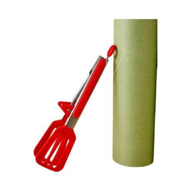Imagem de Pinças De Cozinha Antiderrapantes Em Aço Inoxidável Com Silicone E Nyl