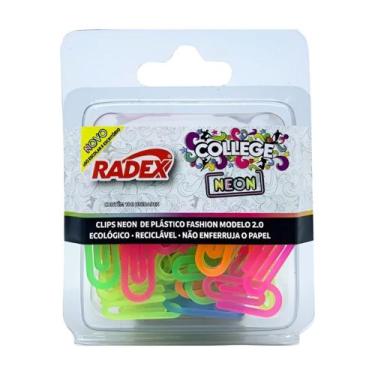 Imagem de Clips Colorido Radex Neon N.2 com 100 unidades