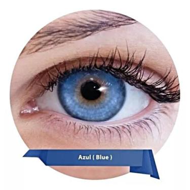 Imagem de Lentes de Contato Lunare Anual Sem Grau com Renu - Bausch & Lomb, AZUL