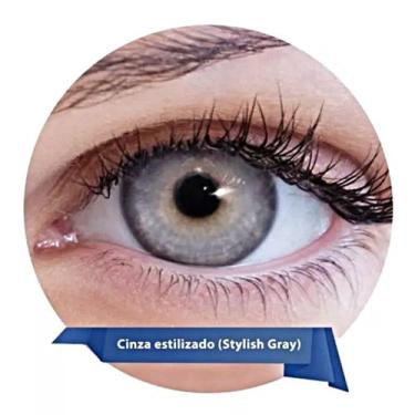 Imagem de Lentes de Contato Lunare Anual Sem Grau com Renu - Bausch & Lomb, CINZ