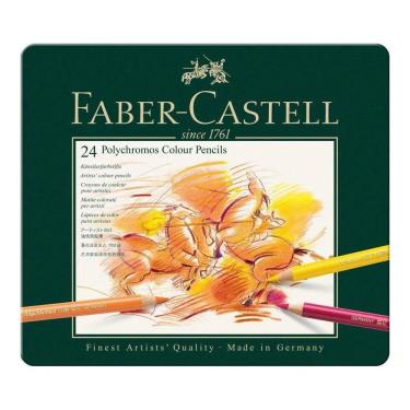 Imagem de Lápis De Cor Faber-Castell Técnico Polychromos - Estojo Com 24 Cores