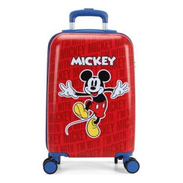Imagem de Mala Mickey Mouse Mochila Rodinha Material Escolar Giro 360 - Luxcel, 