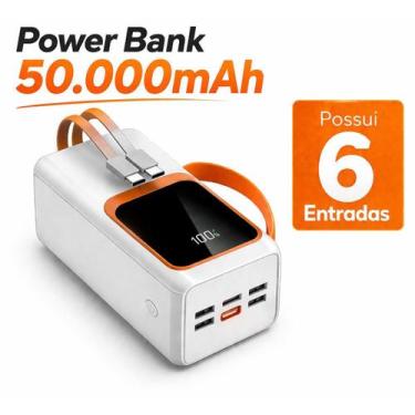 Imagem de Carregador Power Bank 50.000mAh com 6 Portas USB
