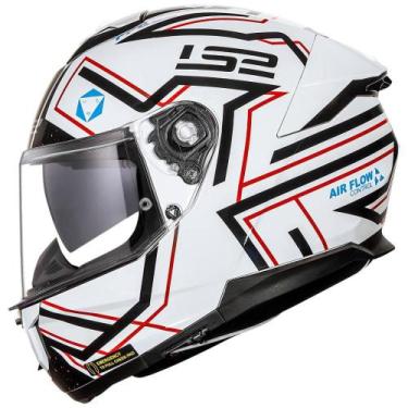 Imagem de Capacete LS2 Stream II FF808 Maze, Branco, 56