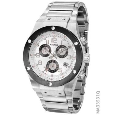 Imagem de Relógio Magnum Masculino Sports MA33531Q Chronograph Prata-Masculino