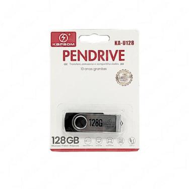 Imagem de Pendrive 128GB Transfere Armazena e ompartilha Dados USB 2,0 Musica Fo