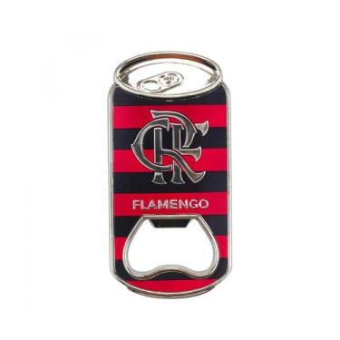 Imagem de Abridor Garrafas Flamengo em Forma Lata Com Ímã 8.5x4cm - Minas de Pre