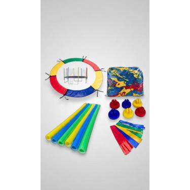 Imagem de Kit Cama Elástica 2m: Rede, Protetor, Isotubos - Congratulations Store