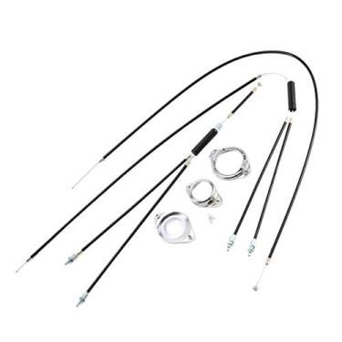 Imagem de #N/A Premium Bike Gyro cabos de freio dianteiros + traseiros (superiores + inferior) conjunto de rotor giratório BMX Detangler Racing Bicycle Component