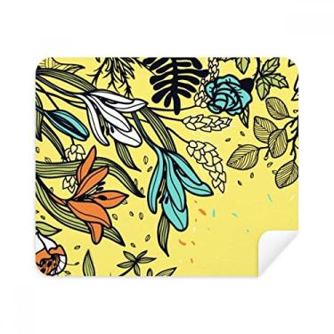 Imagem de Pano de limpeza para desenho de flores de lírios, 2 peças, tecido de camurça
