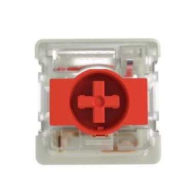 Imagem de GATERON KS-33 Interruptores de teclado vermelho de perfil baixo 2.0, LED RGB de 3 pinos, 50 gf, pré-lubrificado, adequado para teclado mecânico NuPhy/Keychron (vermelho, 35 peças)
