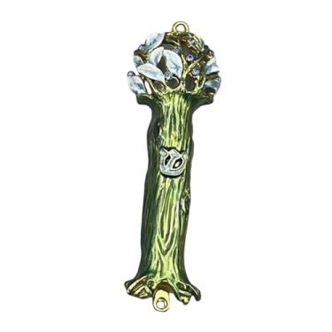 Imagem de Generic Porta mezuzah artesanato messiânico mezuzah presente de inauguração religioso decorativo fora fácil instalação casa arte da parede metal, estilo E