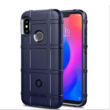 Imagem de Capa para Xiaomi Mi A2 Lite, proteção robusta, material TPU de fibra de carbono, suave antiderrapante, macia, anti-impressão digital, capa totalmente protetora para Xiaomi Mi A2 Lite