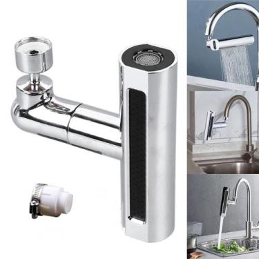 Imagem de Extensor Torneira 4 Modos Arejador Cascata Giratorio 360º Cozinha Casa