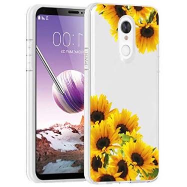 Imagem de Tothedu Capa de telefone para LG Stylo 4/para LG Stylo 4 Plus/para LG Q Stylus Capa para meninas e mulheres, capa protetora traseira de TPU flexível macia e flexível para LG Stylo 4 Plus (girassol)