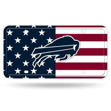 Imagem de Rico Industries NFL Football Buffalo Bills USA Metal Auto Tag 15.2 cm x 30.5 cm - Ótimo para caminhão/carro/SUV