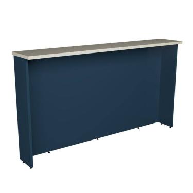 Imagem de Bancada Ilha 200cm Cozinha Sevilha Azul Órion /Cinza