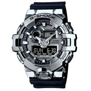 Imagem de Relógio CASIO G-SHOCK masculino analógico prata GM-700-1ADR