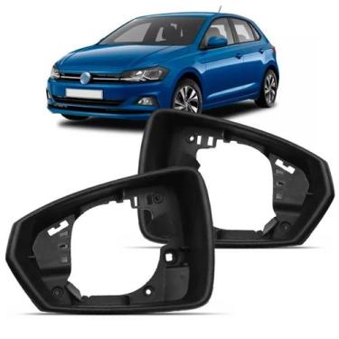 Imagem de Aro Retrovisor Polo e Virtus 2017 a 2021 Sem Furo Pisca - SP ACESSÓRIO