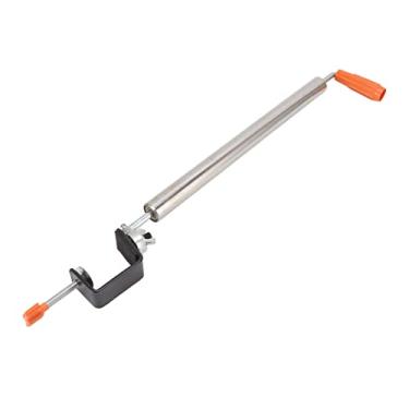 Imagem de Rolamento de rolamento de aço inoxidável rolo de massa fixa 360 ° Rotação para pão de pastelaria Smart rolando rotativo uso prático bom material melhor design prata (Médio 90x63x70cm)