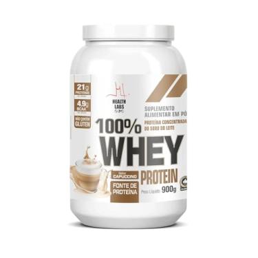 Imagem de 100% Whey Protein 900g Capuccino - Health Labs