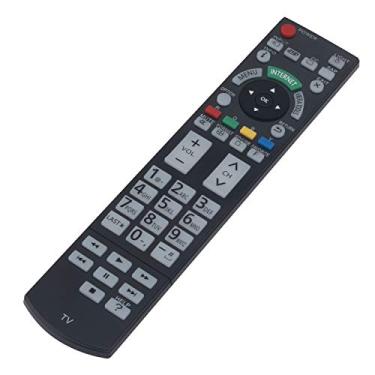 Imagem de PERFASCIN Controle remoto substituído N2QAYB000703 compatível com Panasonic TV TC-P60GT50 TC-L42ET5 TC-L47DT50 TC-L47WT50 TC-P55ST50 TC-L55DT50 TC-P55VT50 TC-P60ST50 TC-P60ST50 TC-P60ST50 C-P65GTT 50