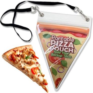 Imagem de Bolsa de pizza portátil – ótimo presente de mordaça, enchimento de meia ou para o amante de pizza