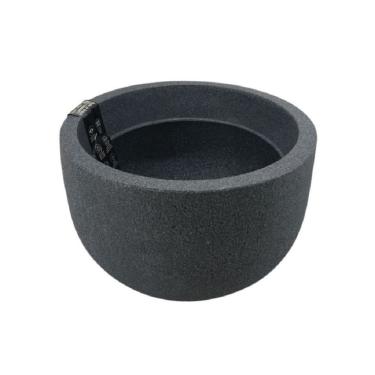 Imagem de Vaso Polietileno Japi Redondo Rústico Jvrrg33 Grafite
