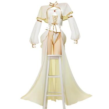 Imagem de Mobbunny Conjunto de lingerie sexy para cosplay derivado de anime feminino, saia e capa com calcinha (GG)