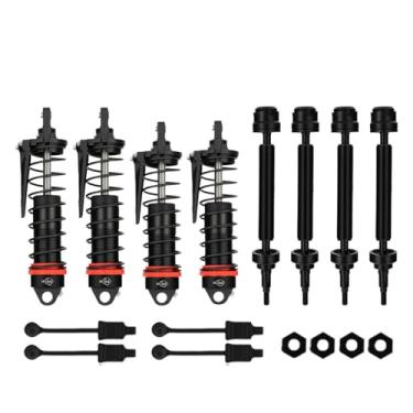 Imagem de Mesimsple Front Rear Shocks CVD Drive Shaft Kit & Body Clips for Arrma 1/10 Big Rock V3 RC Car Driveshaft Upgrade Parts