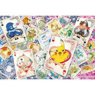 Imagem de ensky Quebra-cabeça de peças mágicas Pokemon Trump Card Art 1000 peças