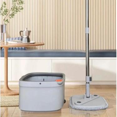 Imagem de Mop Cubo 360 Duas Águas DualWash Duo Refil de Microfibra + Refil Extra