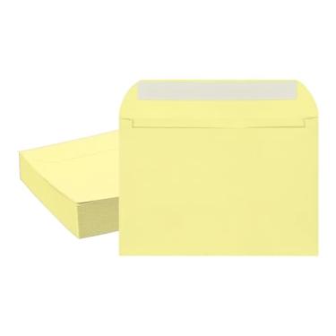 Imagem de PATIKIL Envelopes de convite de 19 x 13 cm, 50 peças autovedantes para convites A7 autoselo para casamentos, cartão de agradecimento, fotos, cartões postais, cartões de felicitações de aniversário