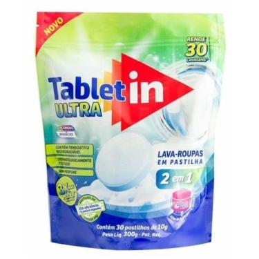 Imagem de 1 Pct Tablet In Ultra Lava-roupas 2x1 C/ 30 Pastilhas Anvisa