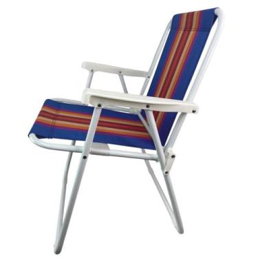 Imagem de Cadeira de Praia Dobravel Jardim Quintal Piscina Varanda Camping Acamp